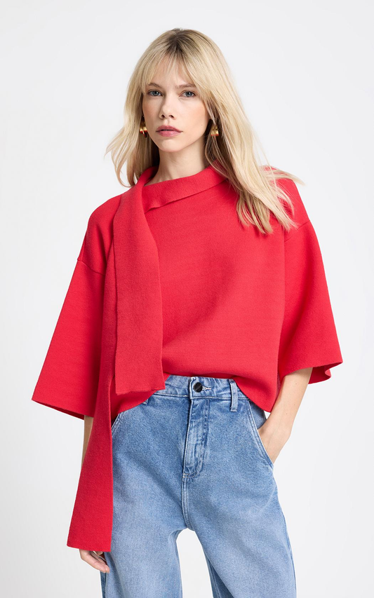 Blusa con bufanda Jill Le Lis Blanc