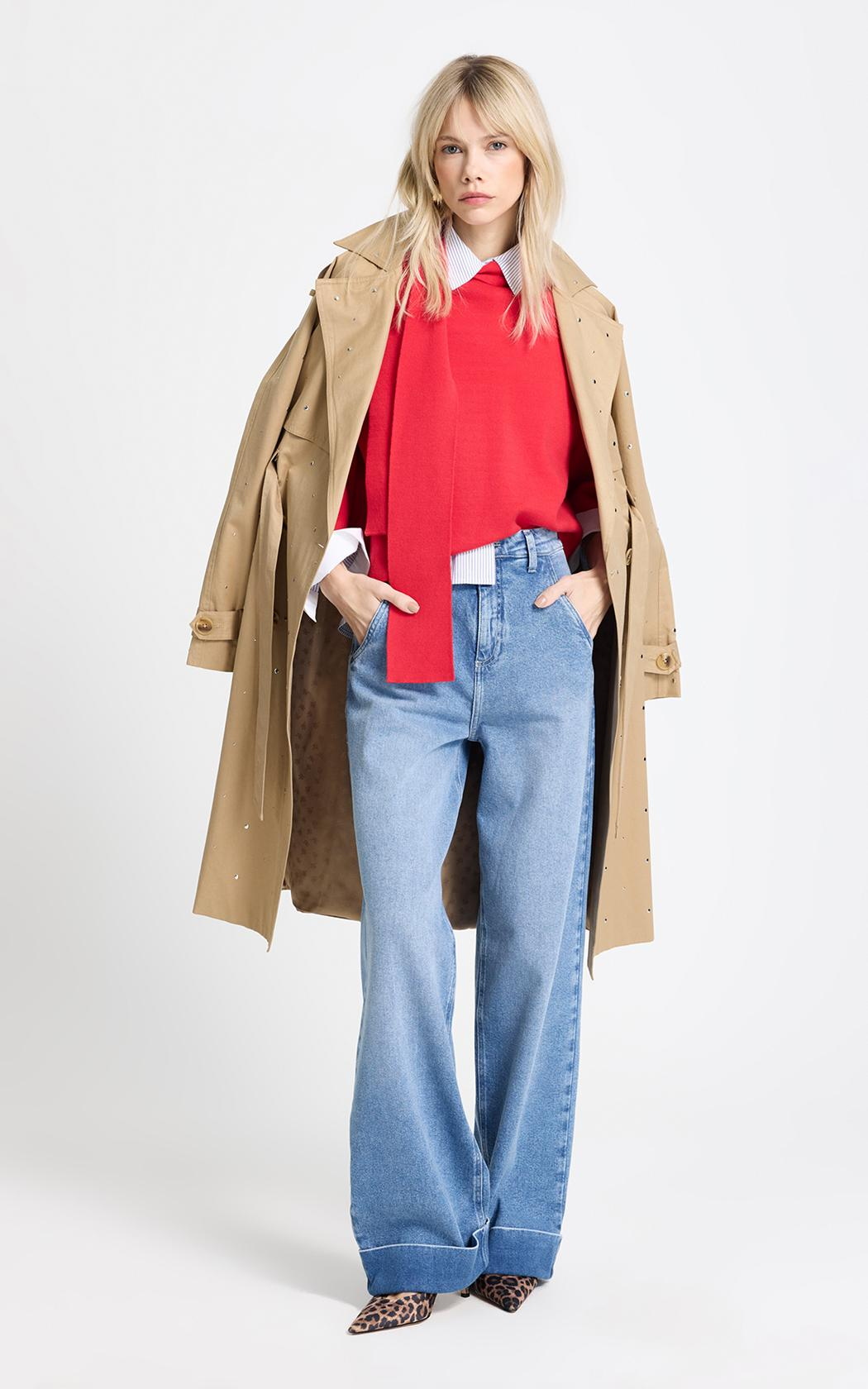Blusa con bufanda Jill Le Lis Blanc
