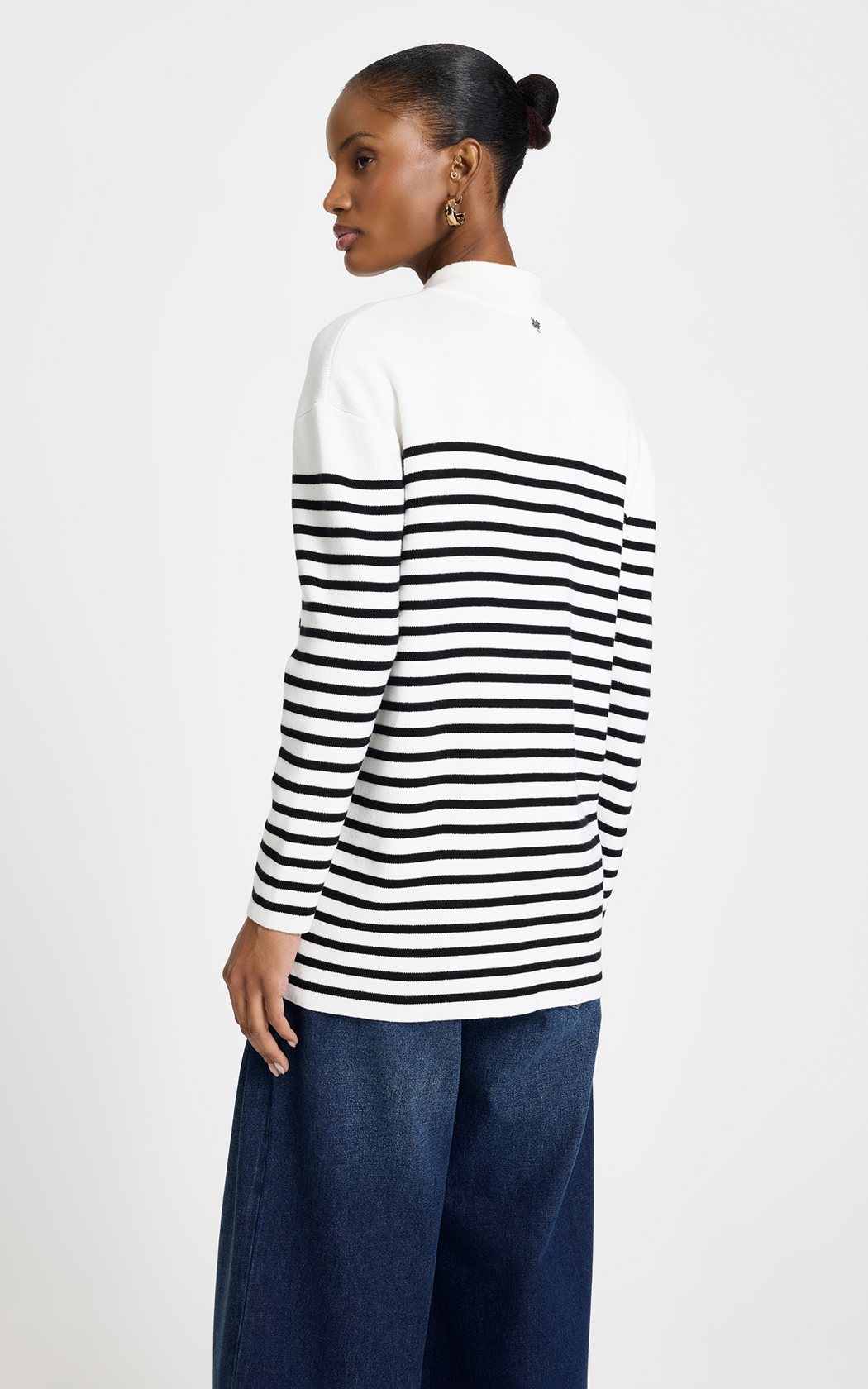 Cardigan rayas Maggie Le lis Blanc