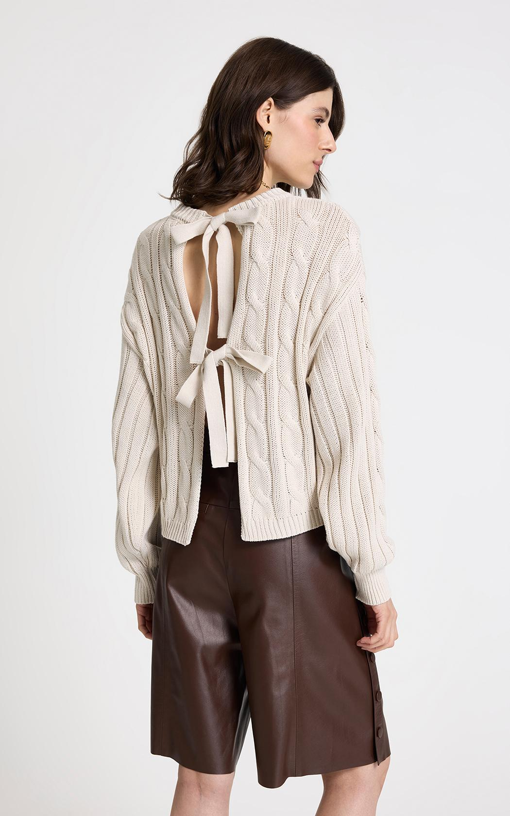 Sweater fino Pina beige Le Lis Blanc