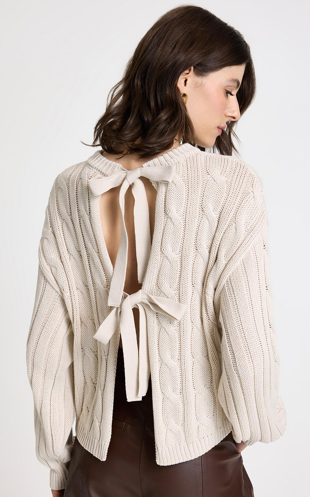 Sweater fino Pina beige Le Lis Blanc