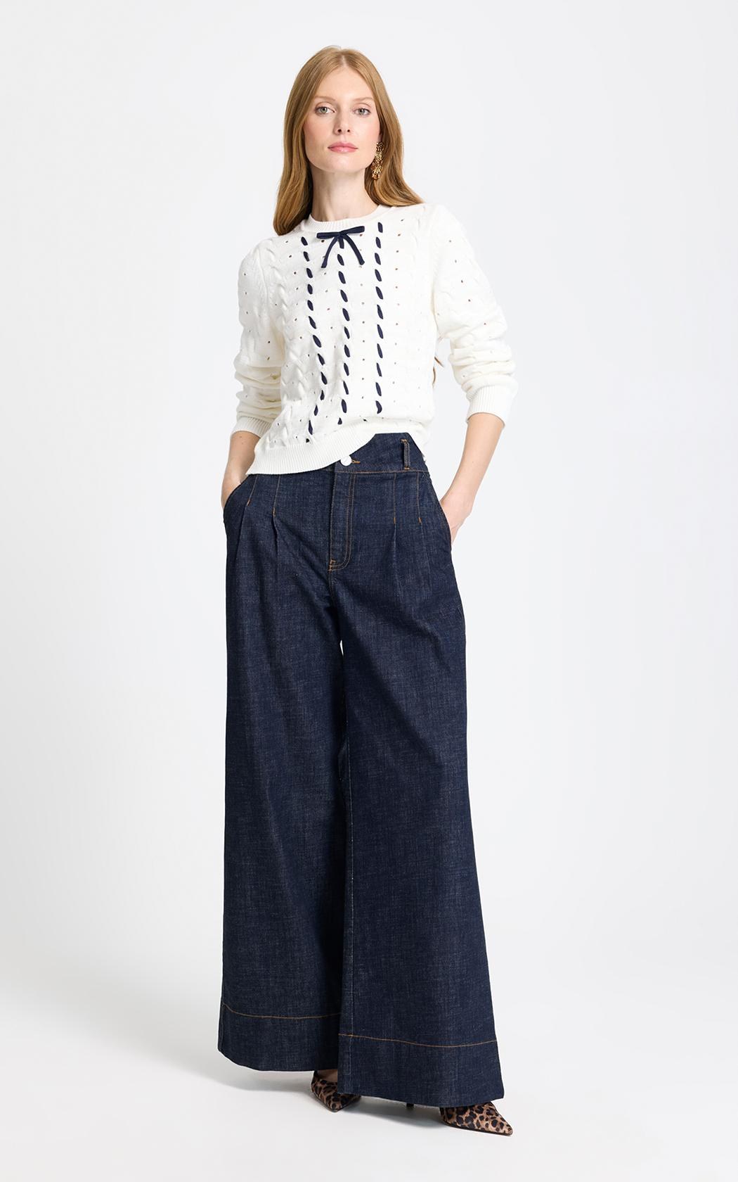 Sweater calado Noah Le Lis Blanc