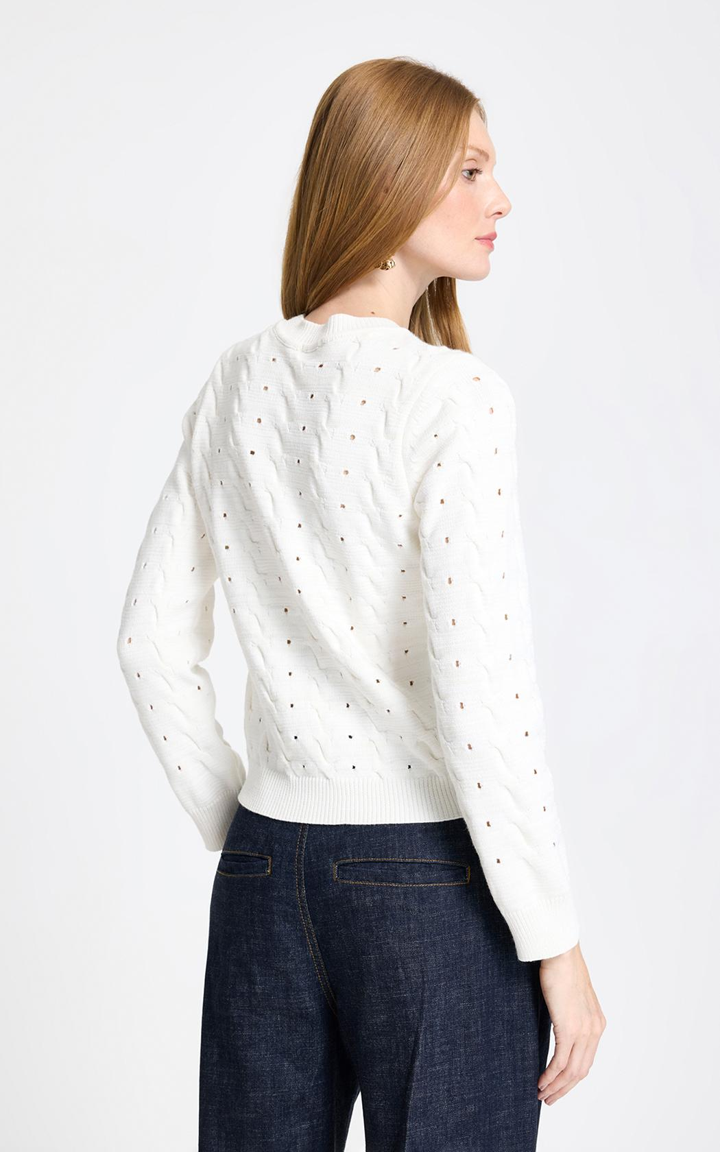 Sweater calado Noah Le Lis Blanc