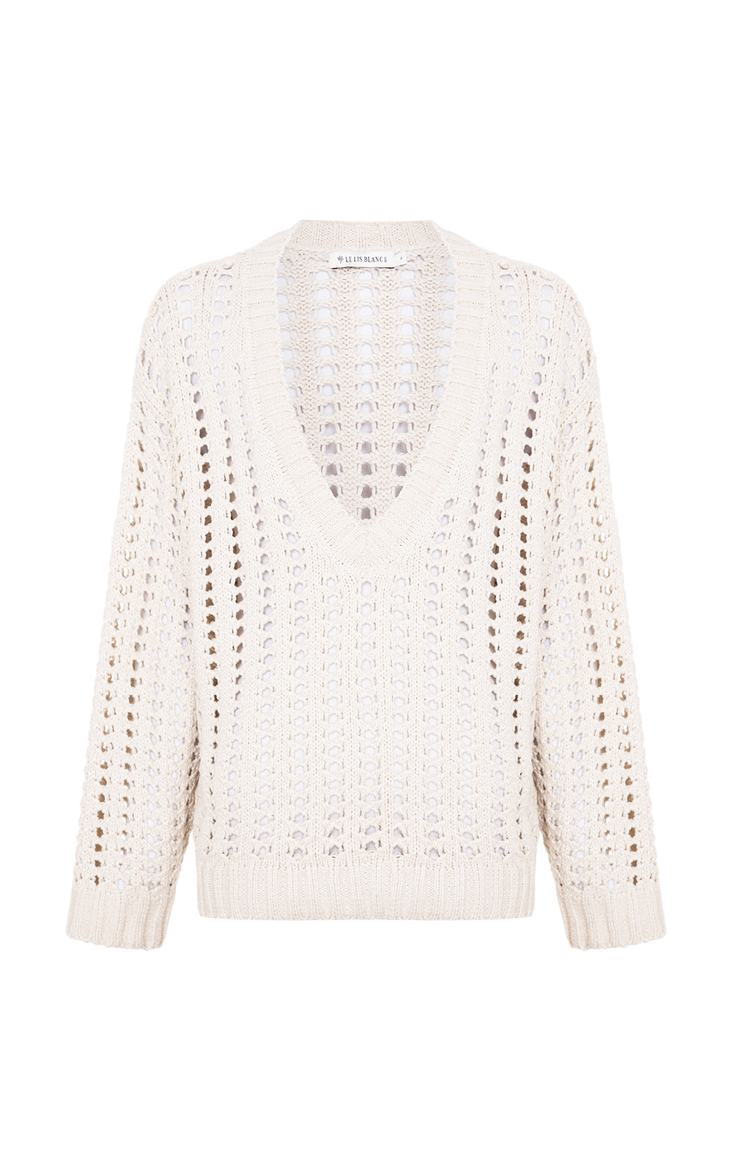 Sweater calado beige Abigail Le Lis Blanc
