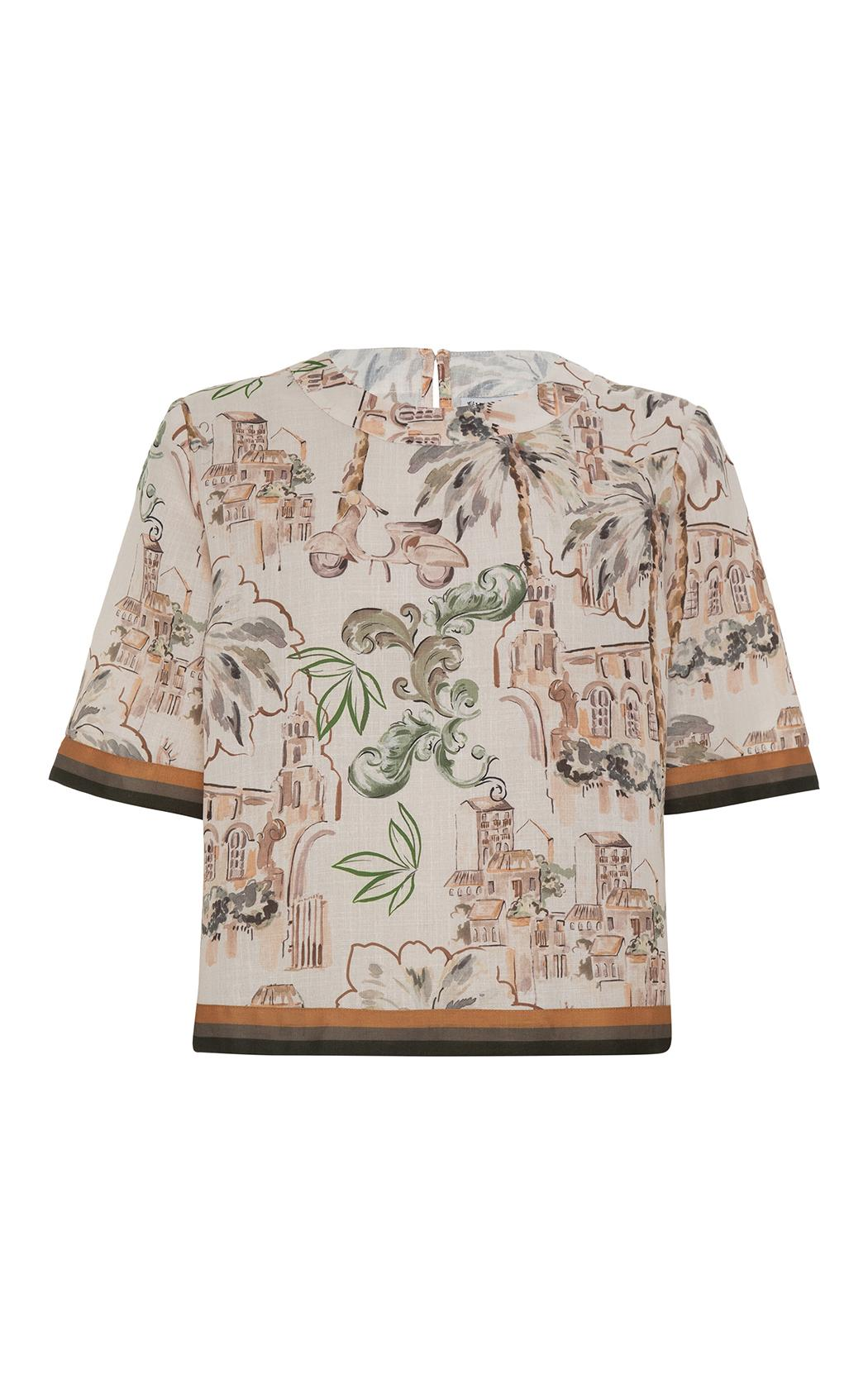 Blusa estampada Alice Le Lis Blanc
