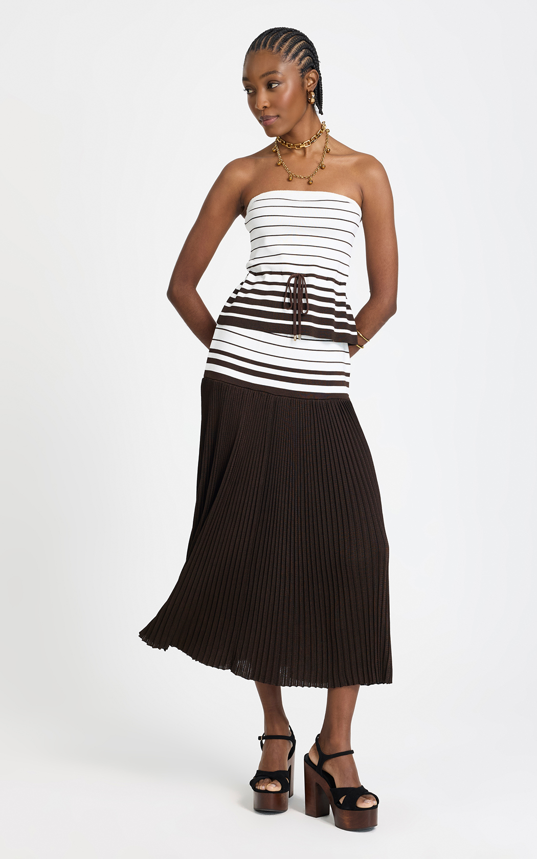 Top strapless Asha Le Lis Blanc