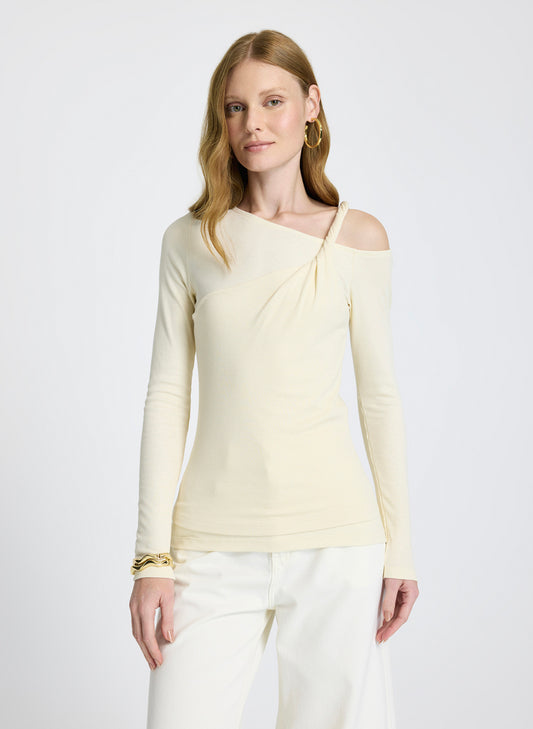 Remera manga larga beige Tory Le Lis Blanc