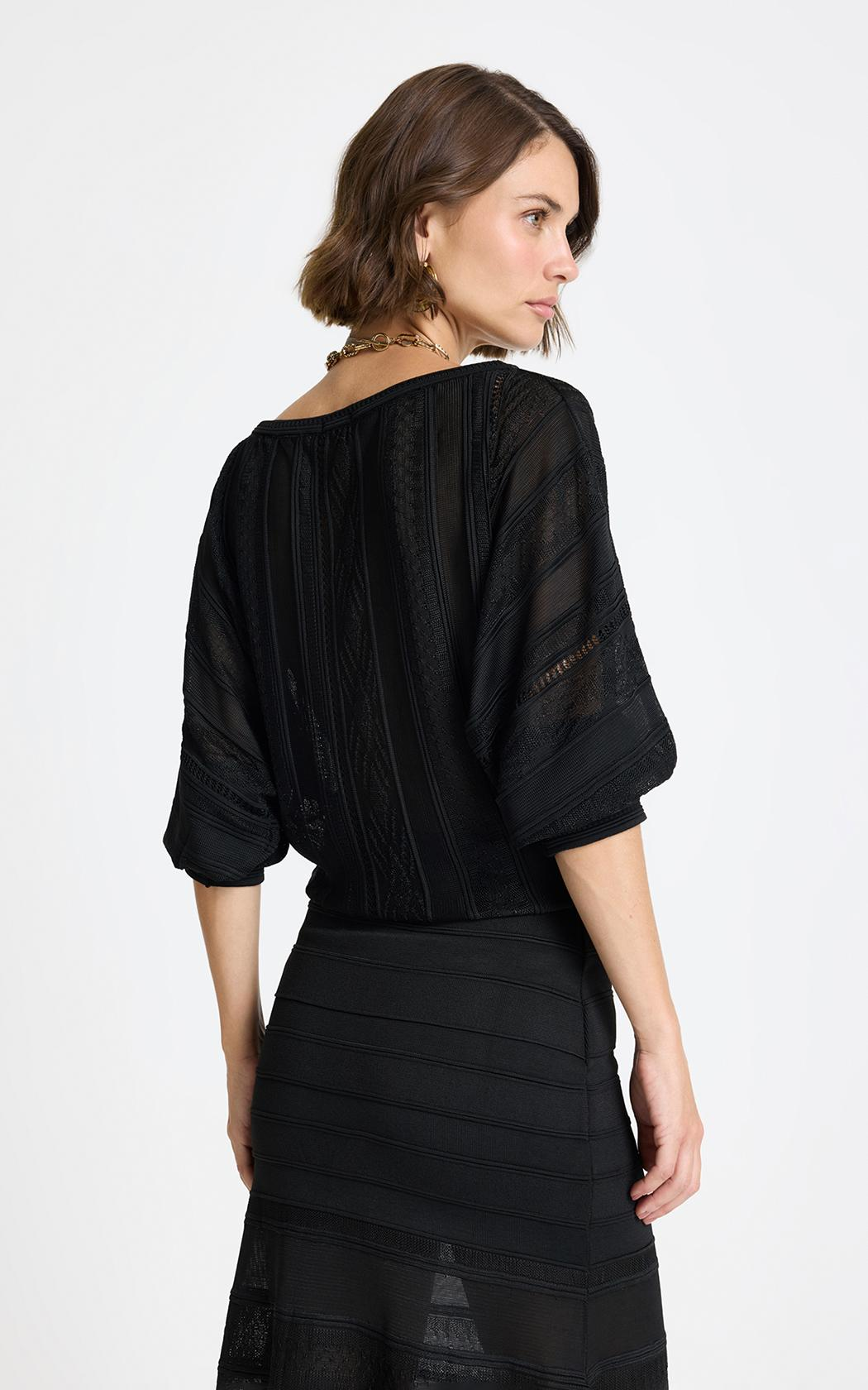 Blusa hombros caidos Tarsila Le Lis Blanc