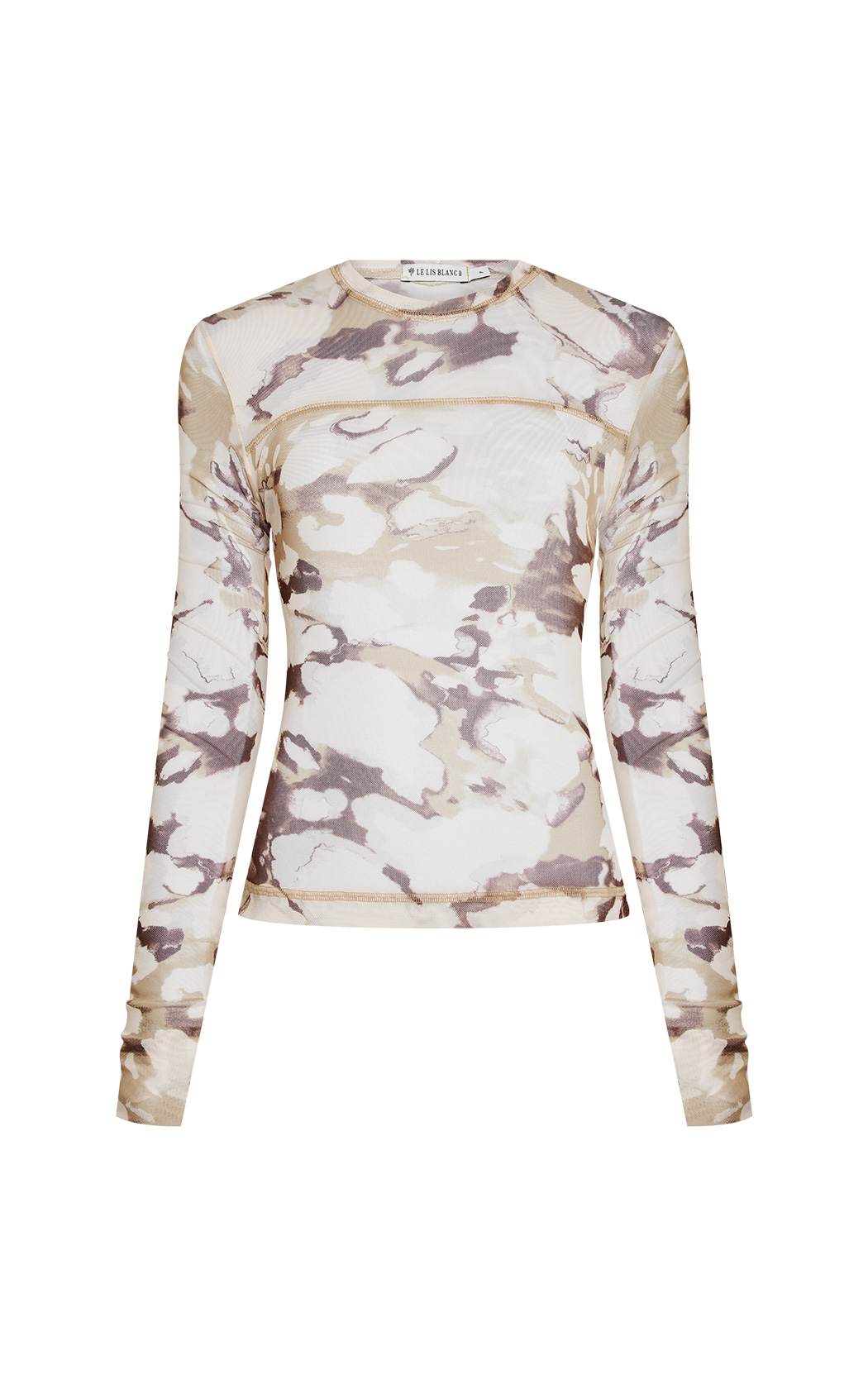 Blusa manga larga tul Marfim Le Lis Blanc