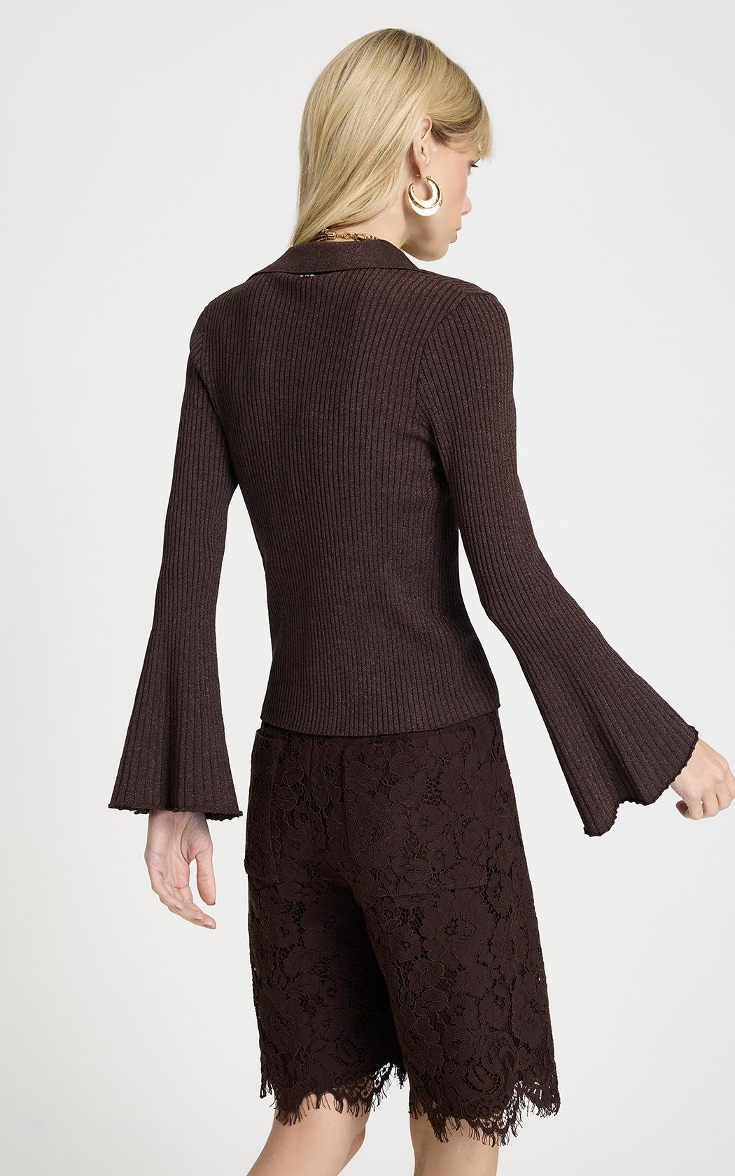 Sweater fino polo Lola Le Li Blanc