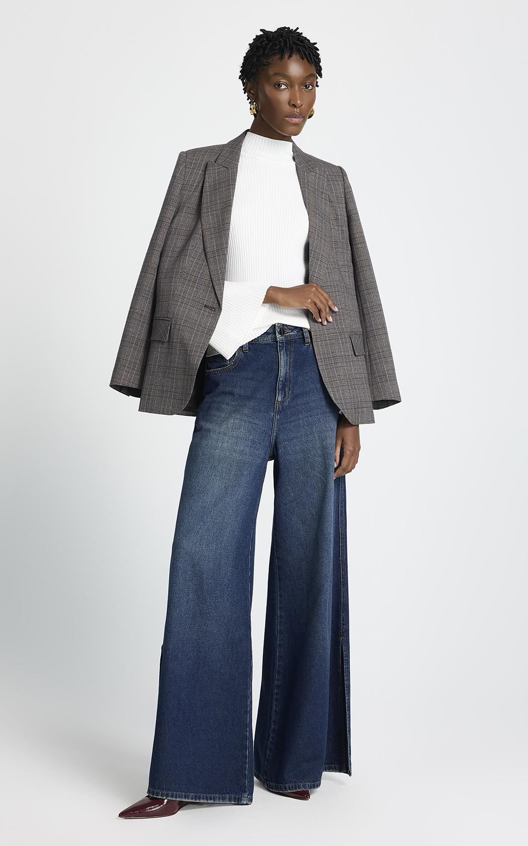 Sweater rib fino blanco Sophie Le Lis Blanc