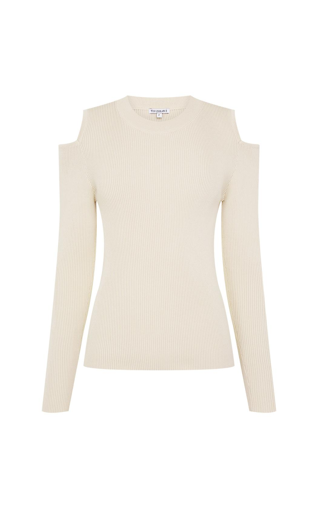 Sweater fino hombro descubierto Renata Le Lis Blanc