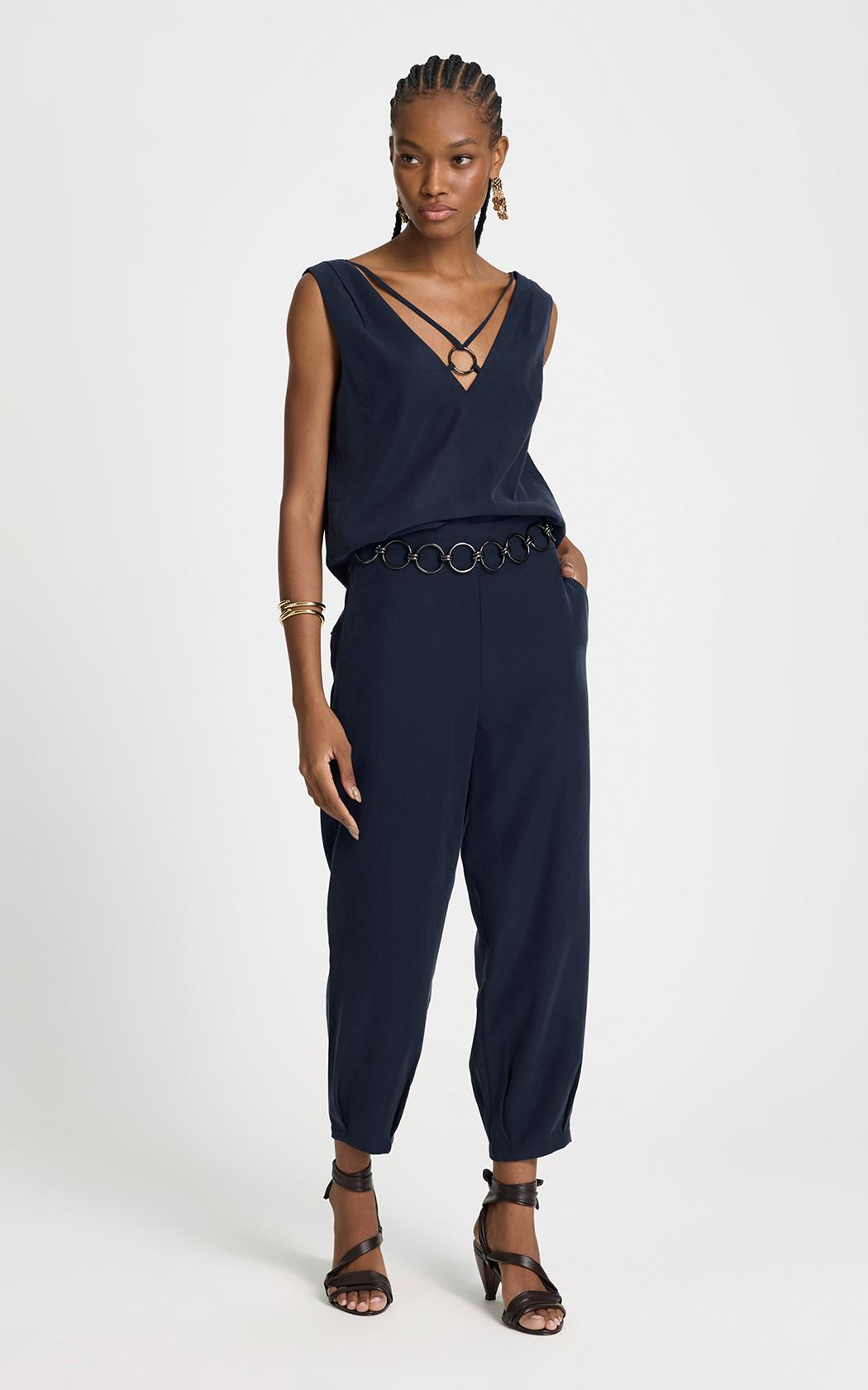 Blusa Alice argolla azul marino Le Lis Blanc