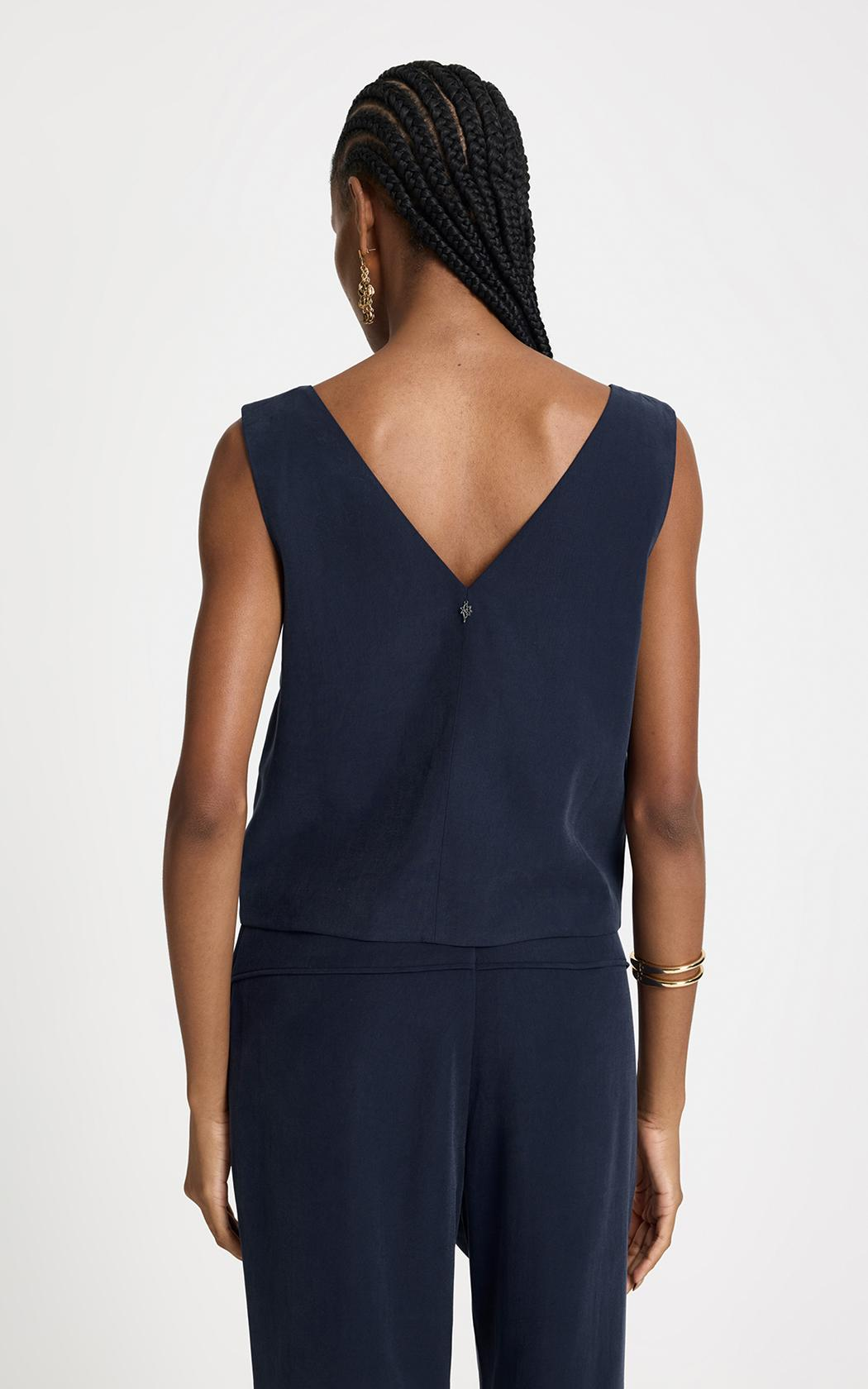 Blusa Alice argolla azul marino Le Lis Blanc