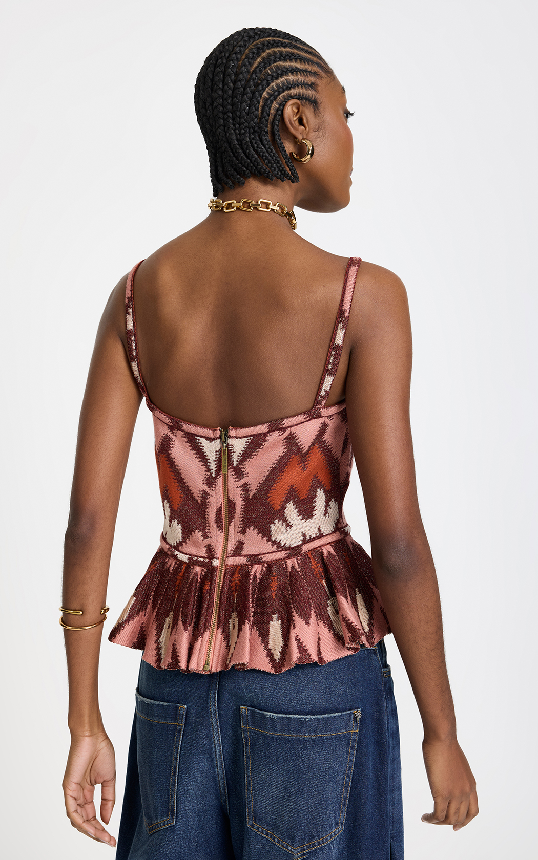 Top estampado Bina Le Lis Blanc