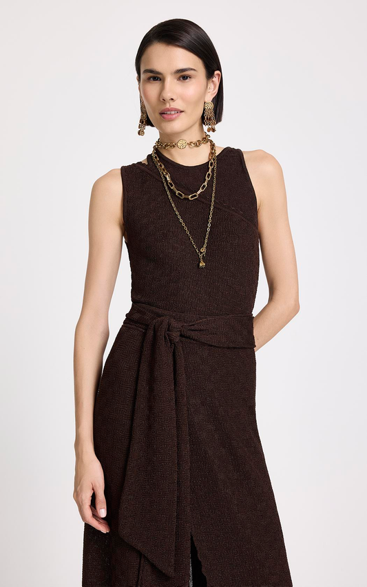 Top musculosa Julie chocolate Le Lis Blanc