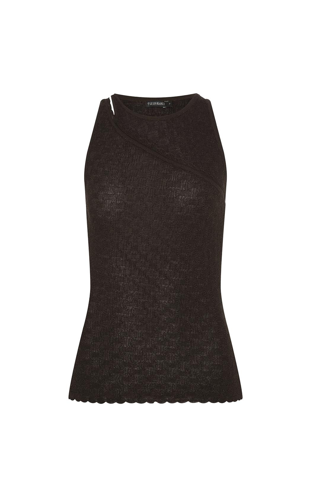 Top musculosa Julie chocolate Le Lis Blanc