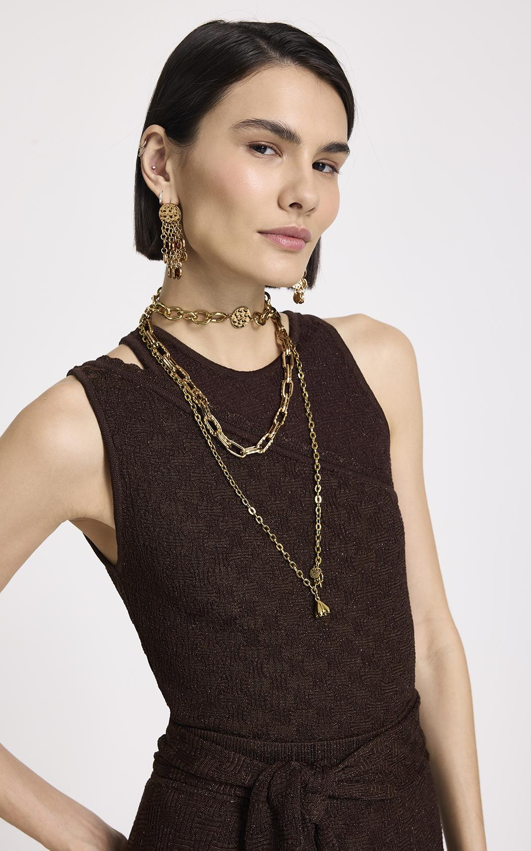 Top musculosa Julie chocolate Le Lis Blanc