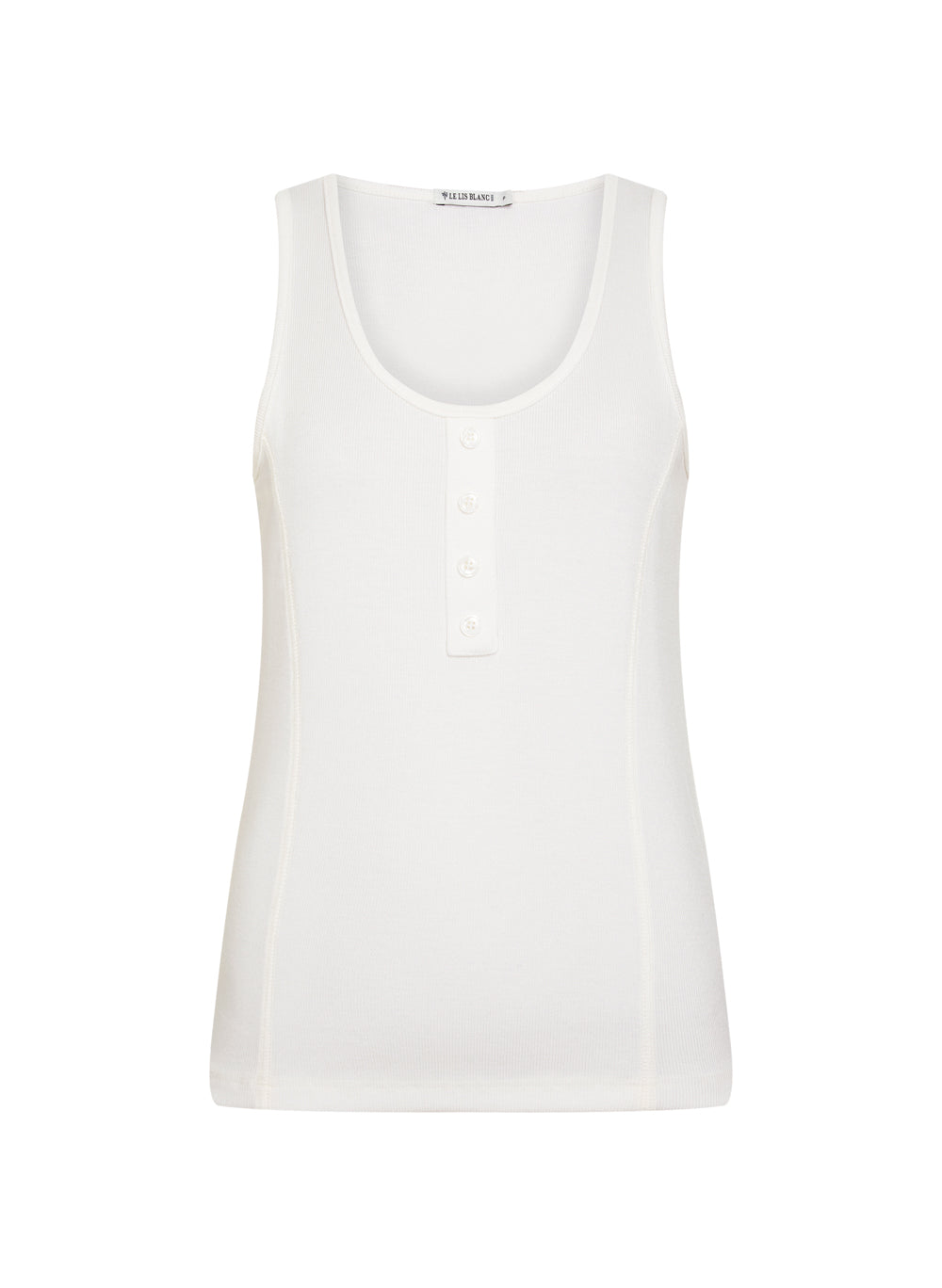 Mulculosa basica con botones Regata Heri blanca Le Lis Blanc