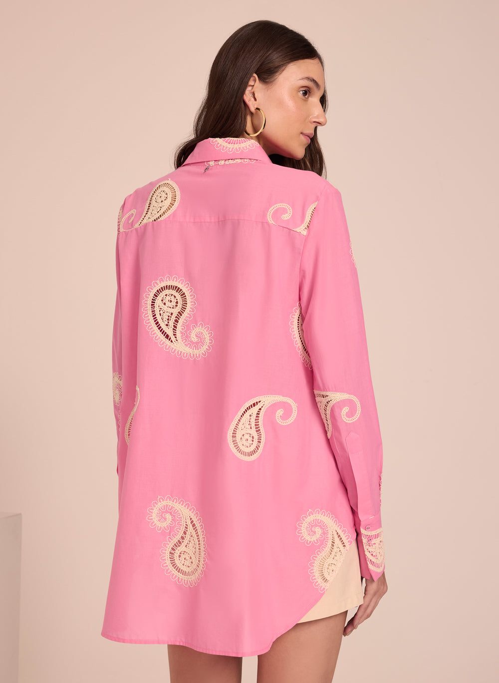 Camisa bordada Marcella Le Lis Blanc