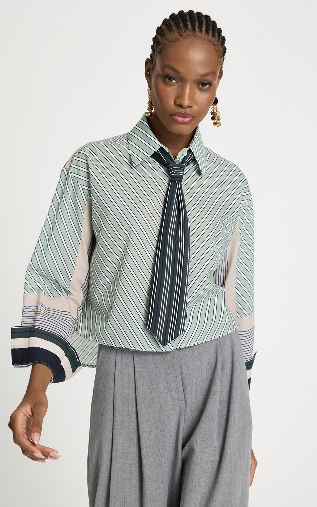 Camisa con Pañuelo Fabiola Le Lis Blanc