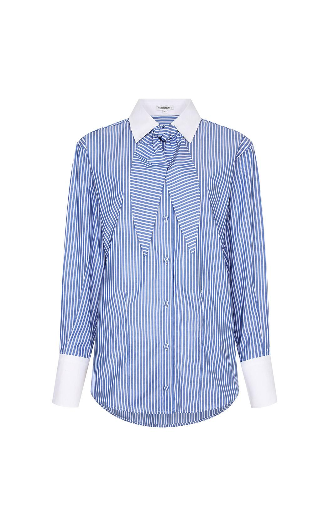 Camisa a rayas con pañuelo Iolanda Le Lis Blanc