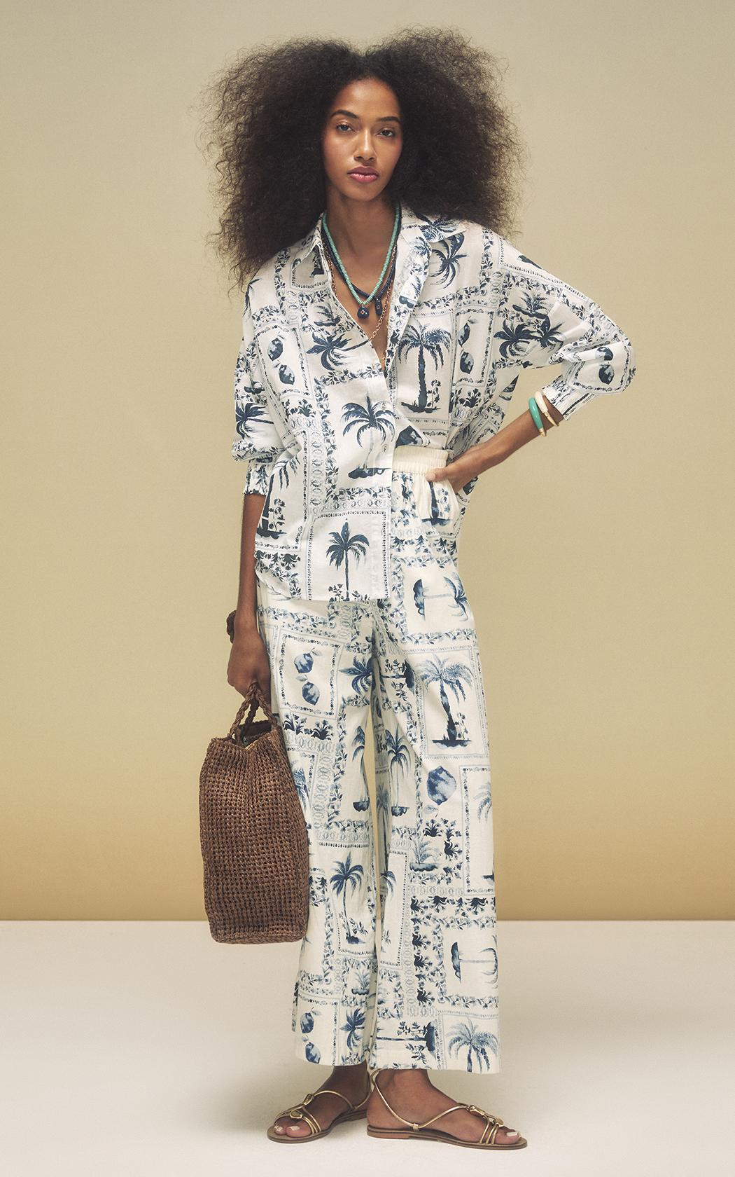 Camisa estampada Alexia Le Lis Blanc