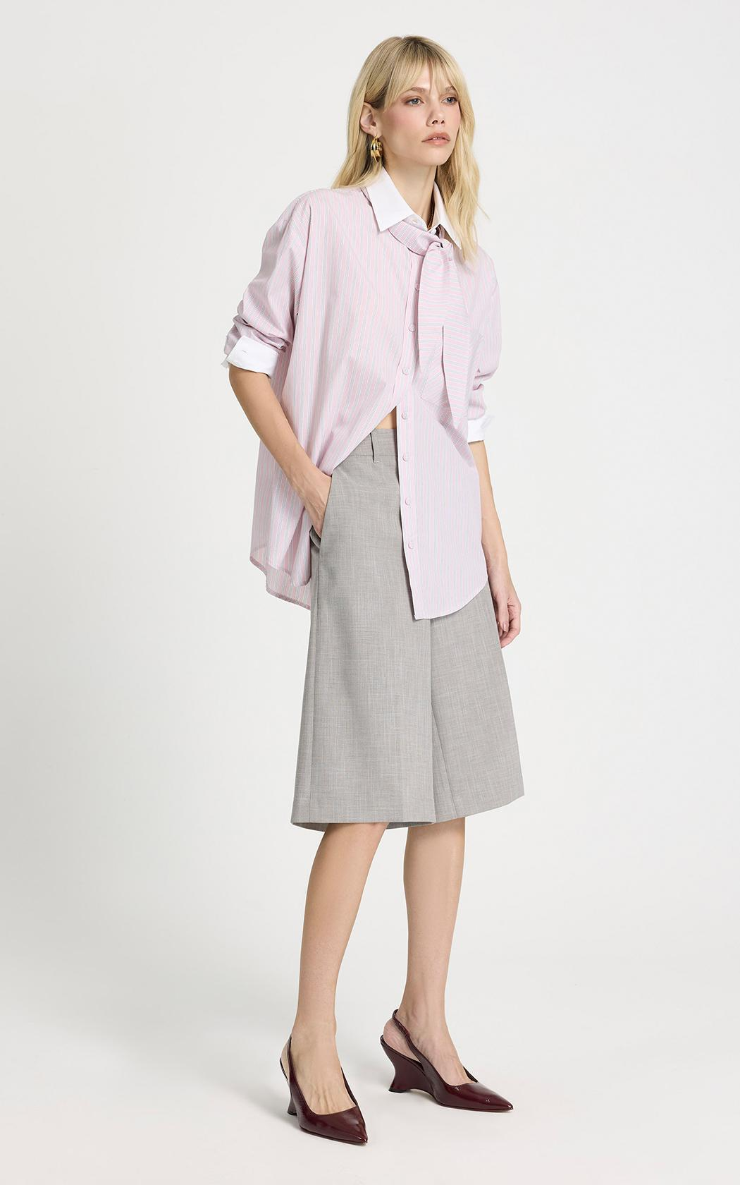 Camisa pañuelo a rayas Zoe Le Lis Blanc