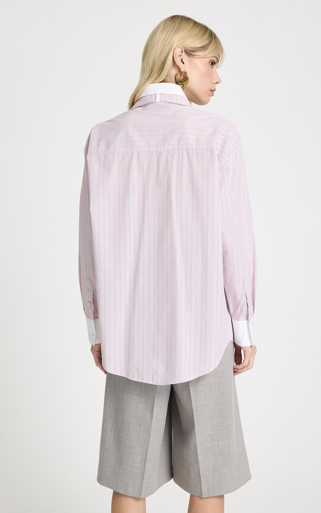Camisa pañuelo a rayas Zoe Le Lis Blanc