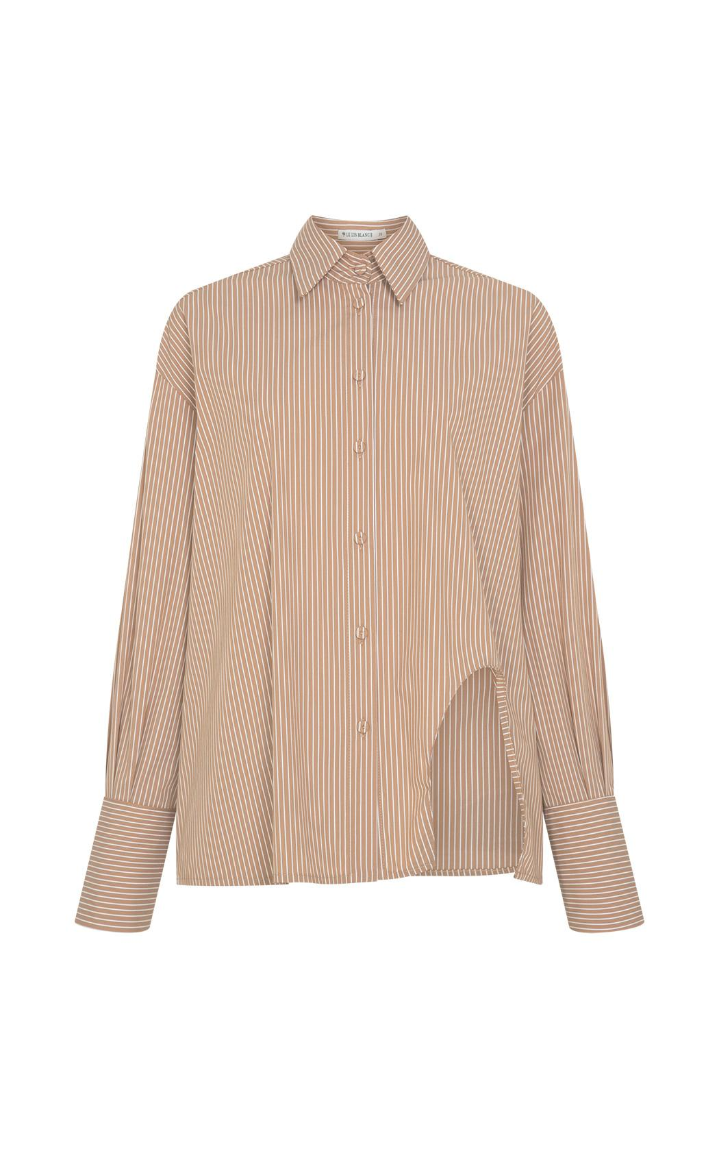 Camisa Dila a rayas marron Le Lis Blanc