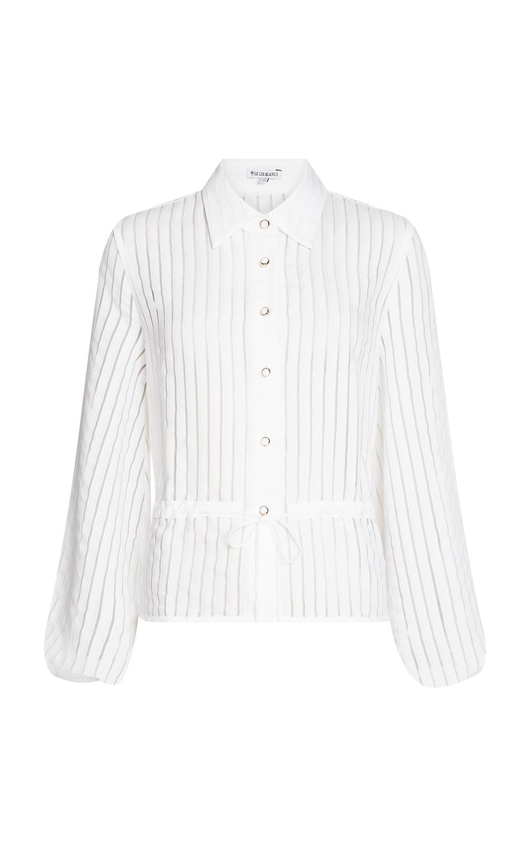 Camisa con fleco Regina Le Lis Blanc