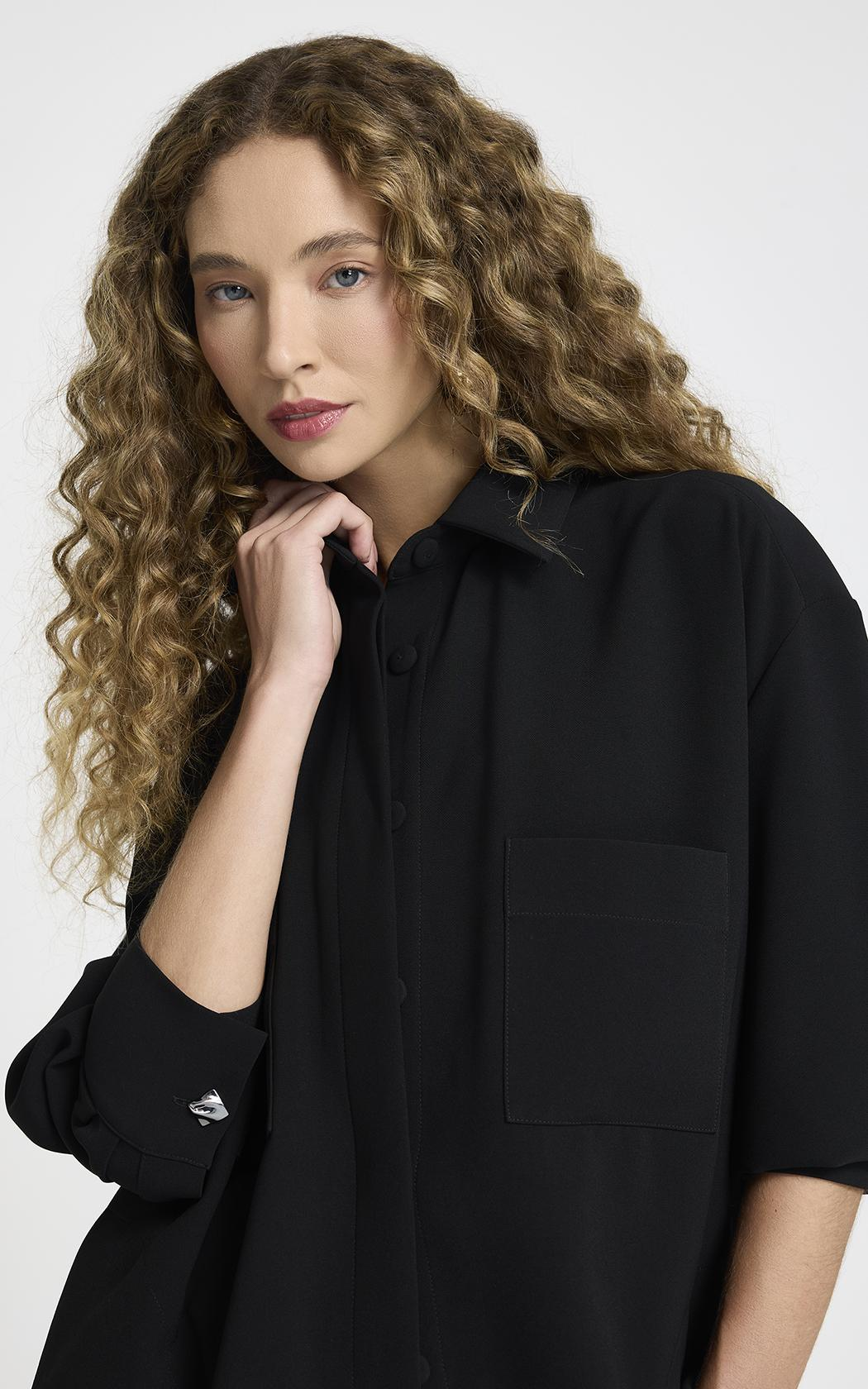 Camisa negra Georgia Le Lis Blanc