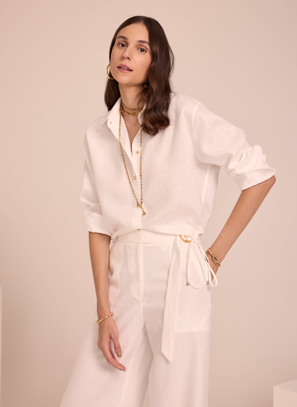 Camisa Iris blanca Le Lis Blanc