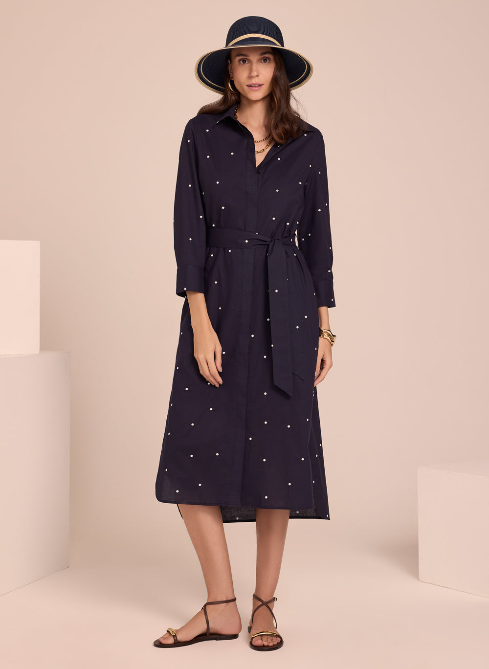 Vestido camisero Eva Le Lis Blanc