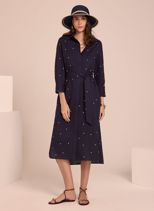 Vestido camisero Eva Le Lis Blanc