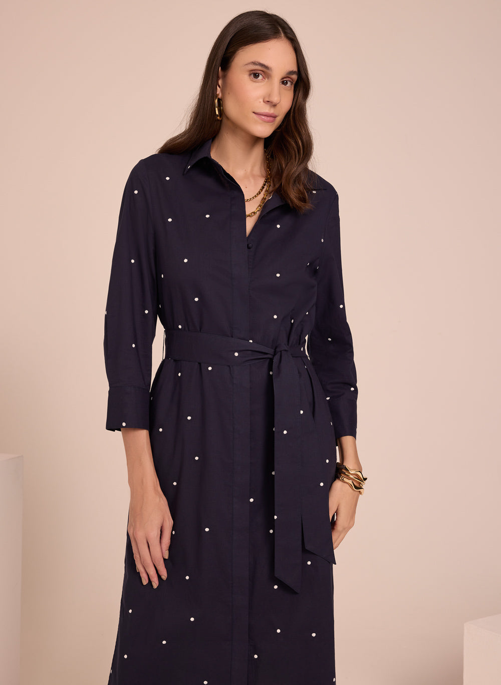 Vestido camisero Eva Le Lis Blanc