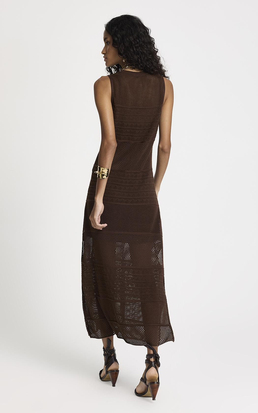 Vestido Alicia tejido chocolate Le Lis Blanc
