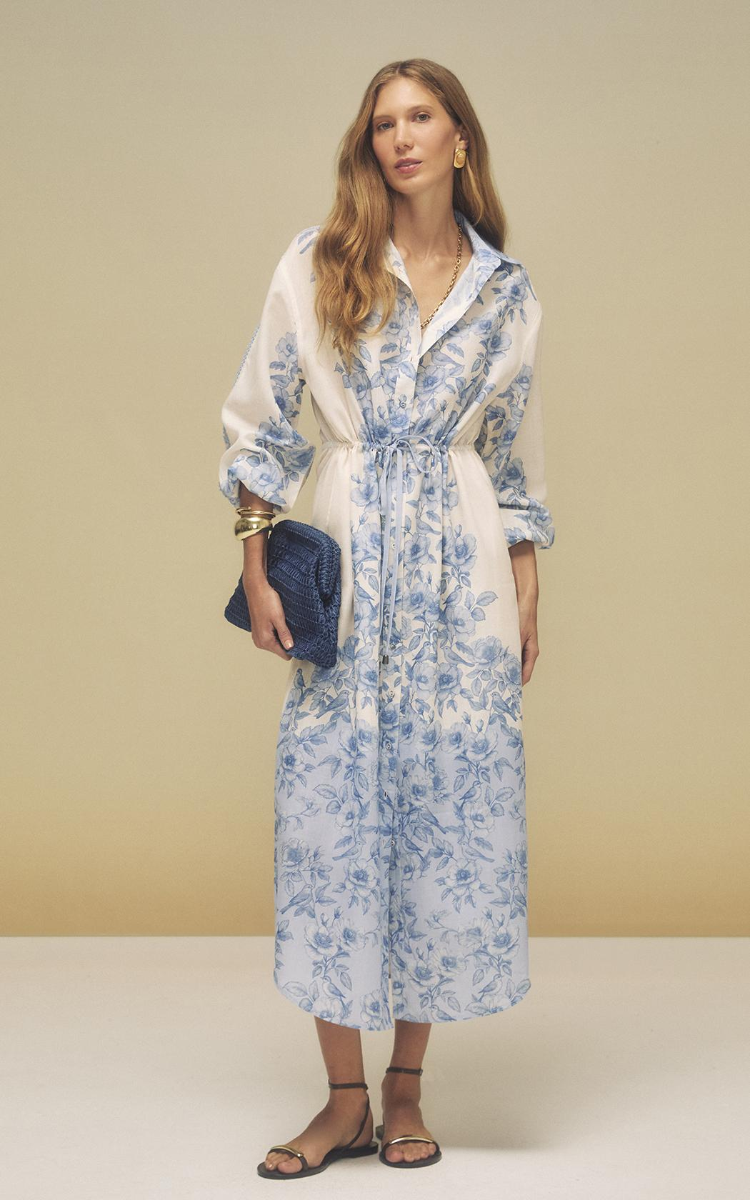 Vestido camisero Flora Le Lis Blanc