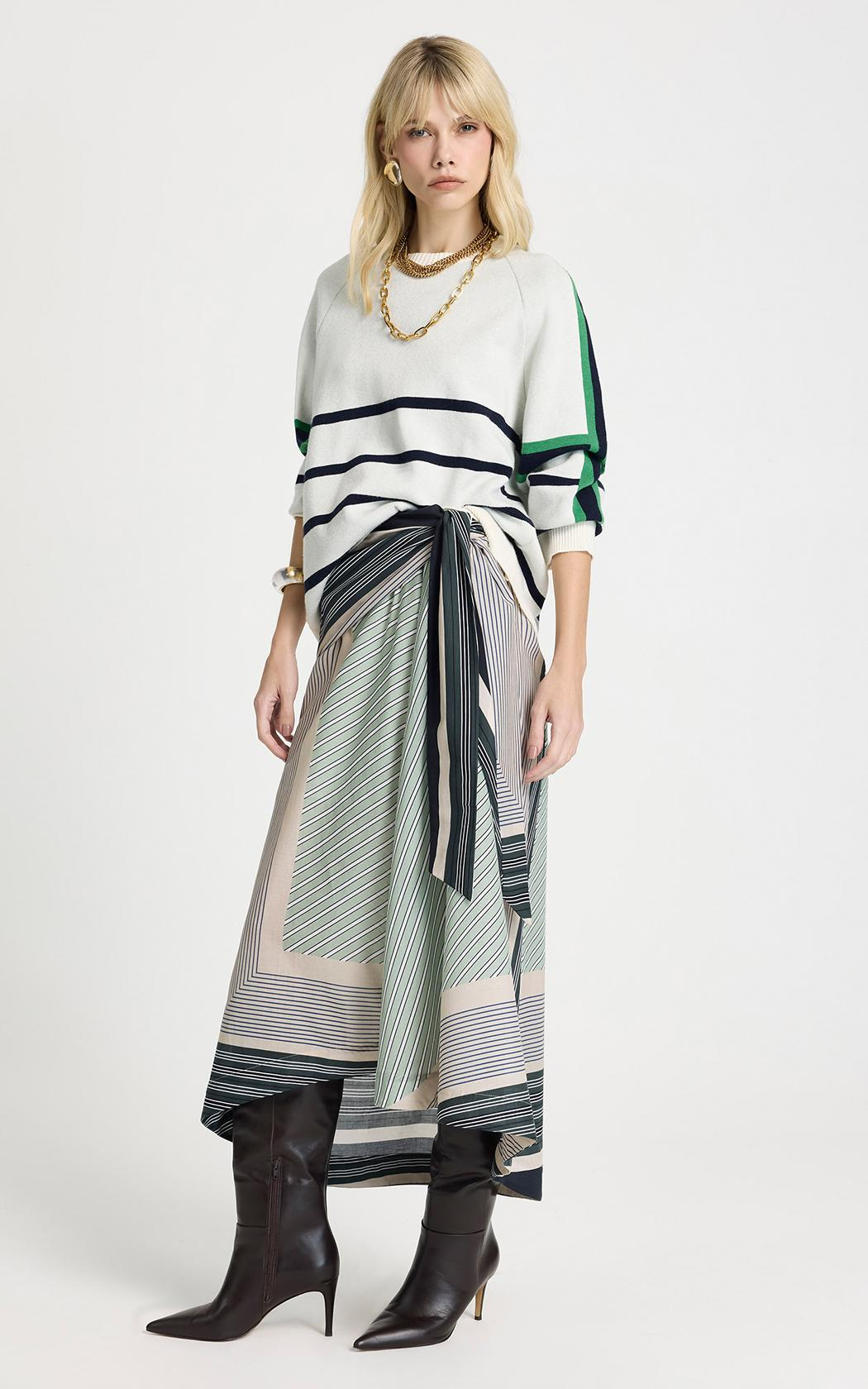 Pollera Midi Fabiola Le Lis Blanc