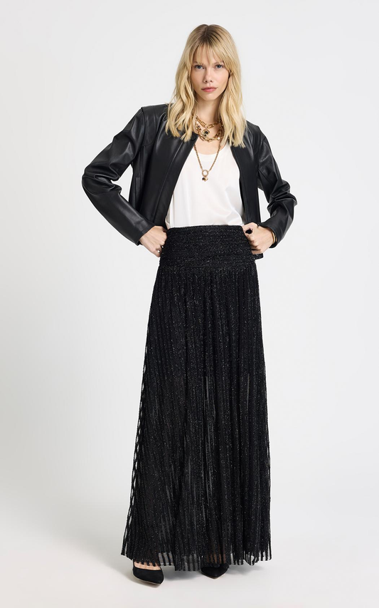 Pollera Gaia negro lurex Le Lis Blanc