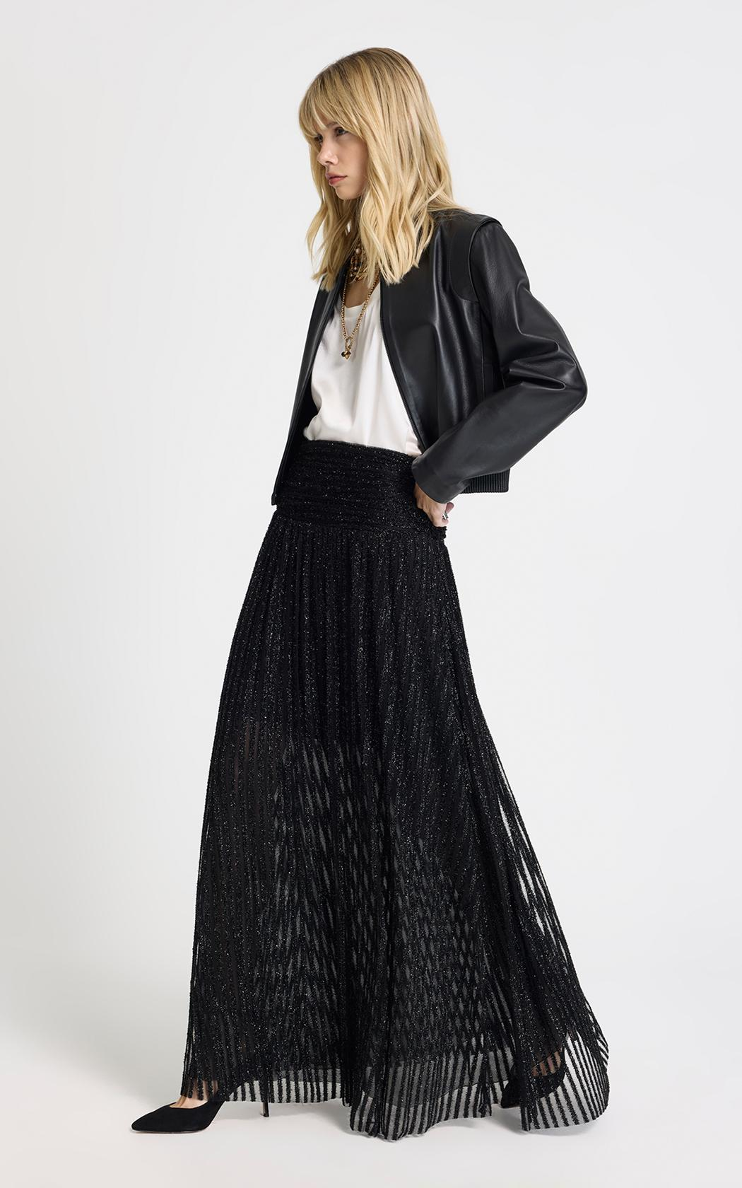 Pollera Gaia negro lurex Le Lis Blanc