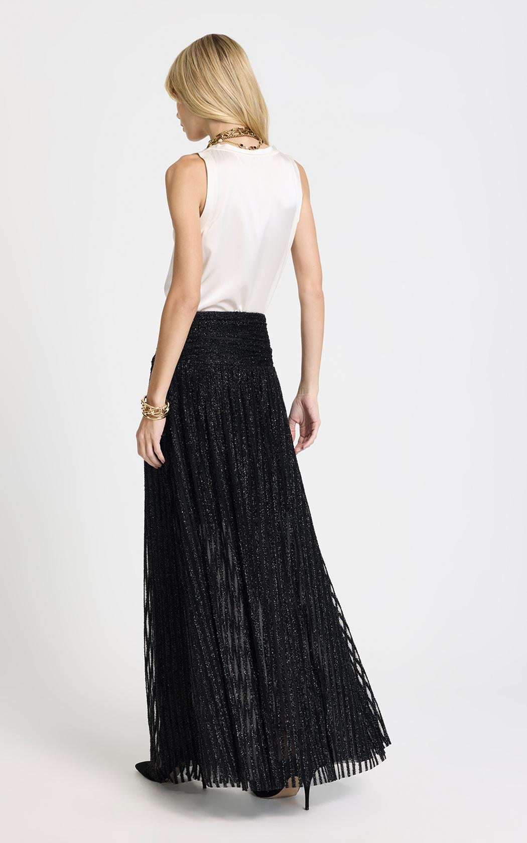 Pollera Gaia negro lurex Le Lis Blanc