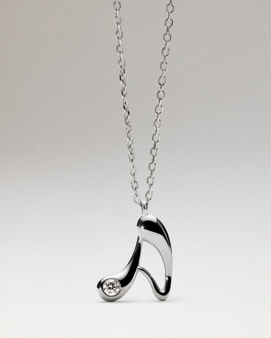 Collar con colgante silver A PDPAOLA