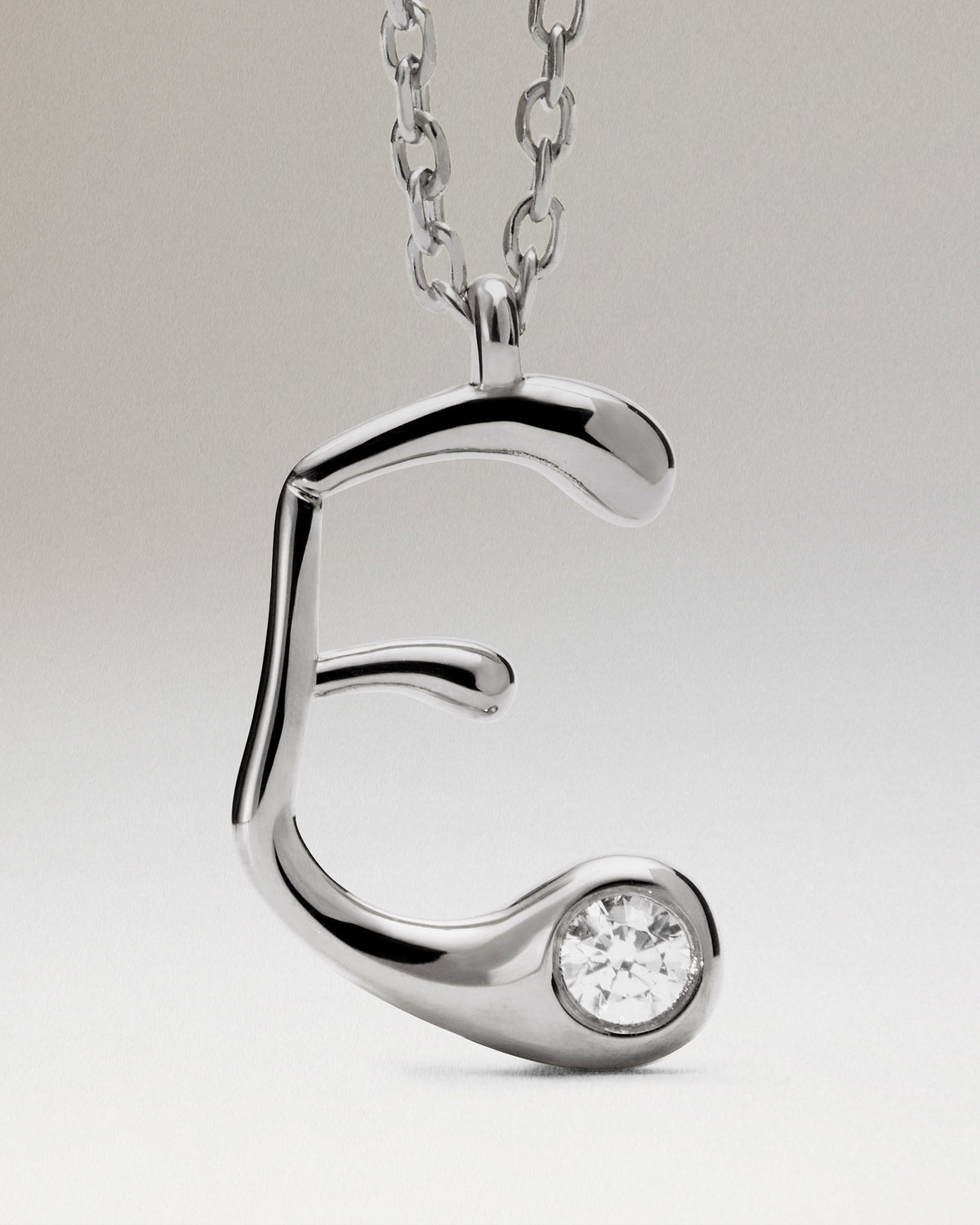 Collar con colgante silver E PDPAOLA