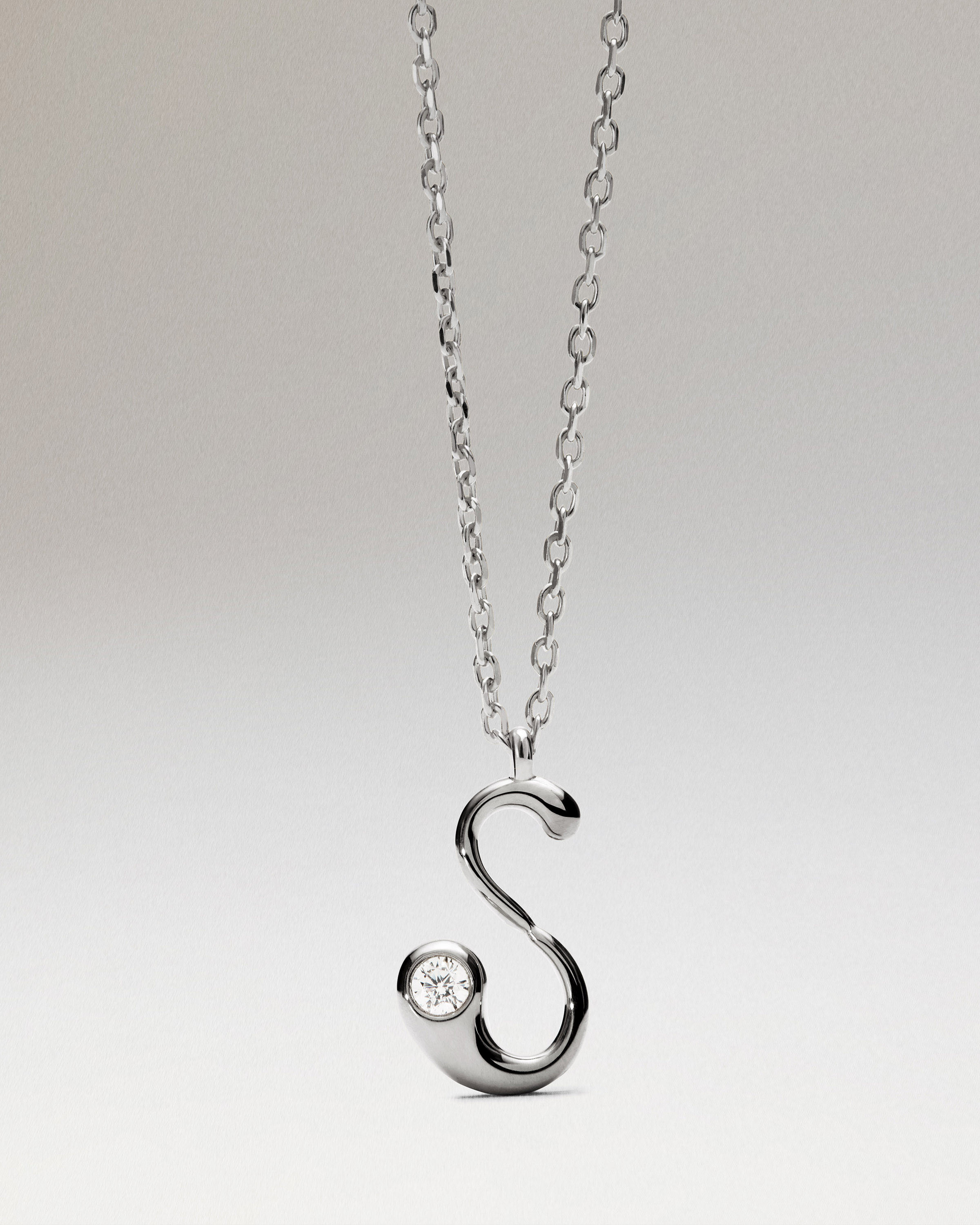 Collar con colgante silver S PDPAOLA