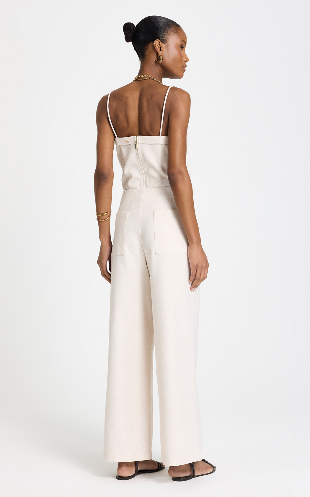 Pantalon broches al frente Leona Le Lis Blanc