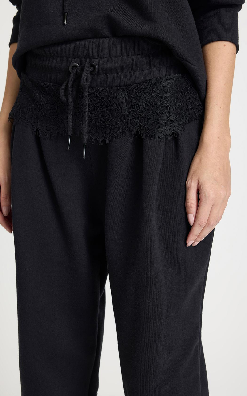 Pantalon jogger negro Dara Le Lis Blanc