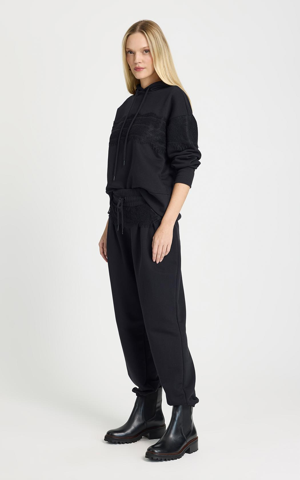 Pantalon jogger negro Dara Le Lis Blanc