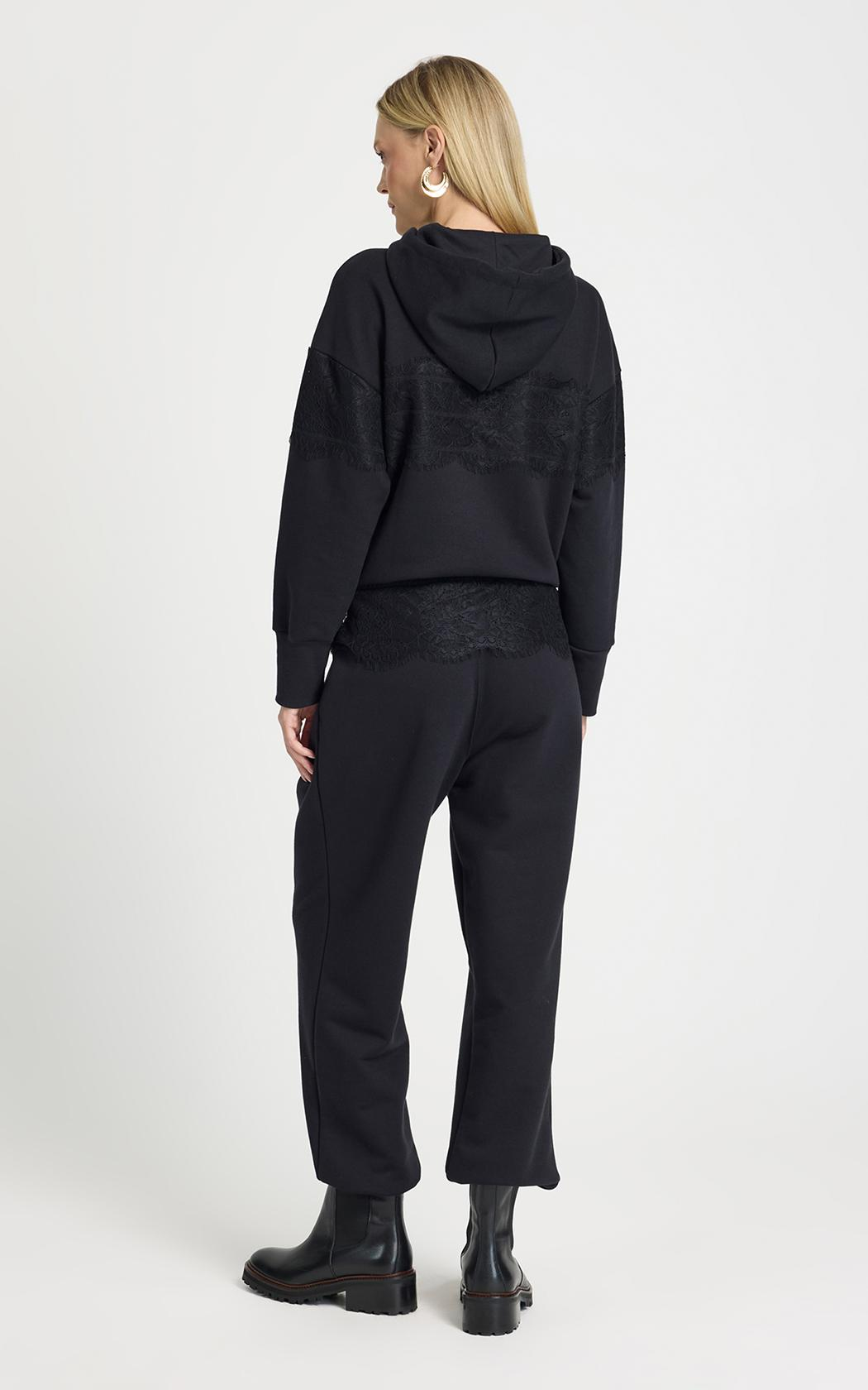 Pantalon jogger negro Dara Le Lis Blanc