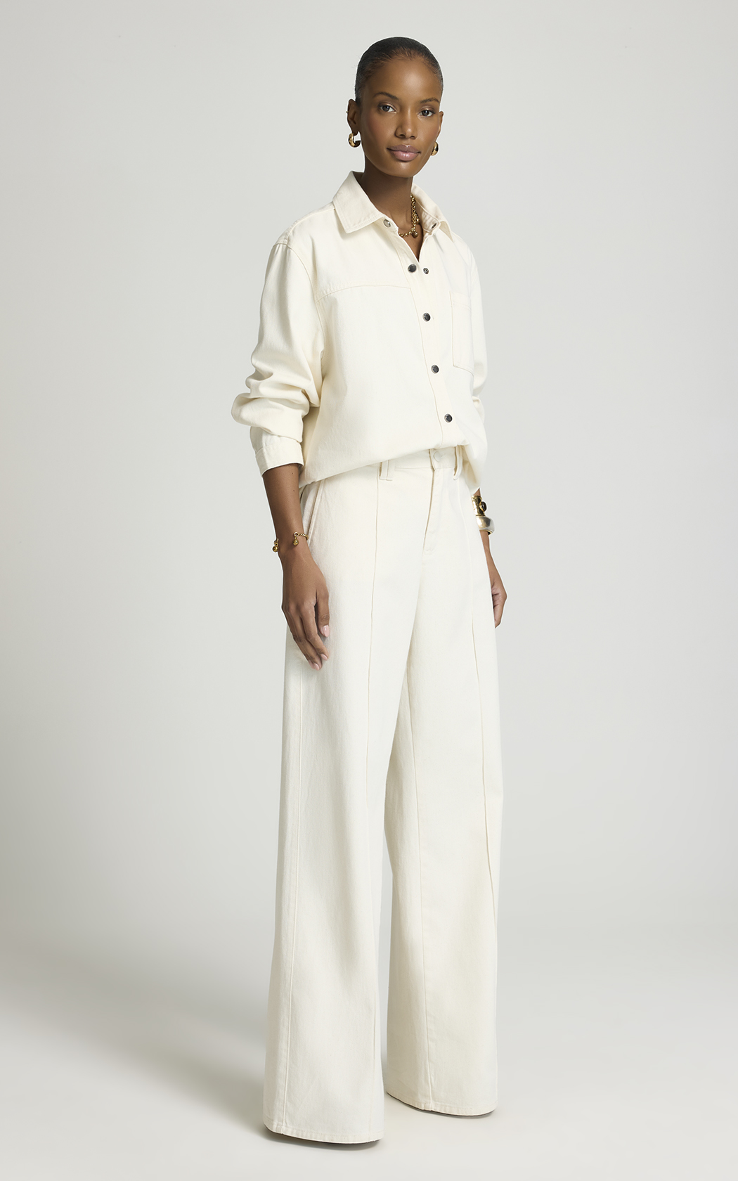 Pantalon sastrero Lia Le Lis Blanc